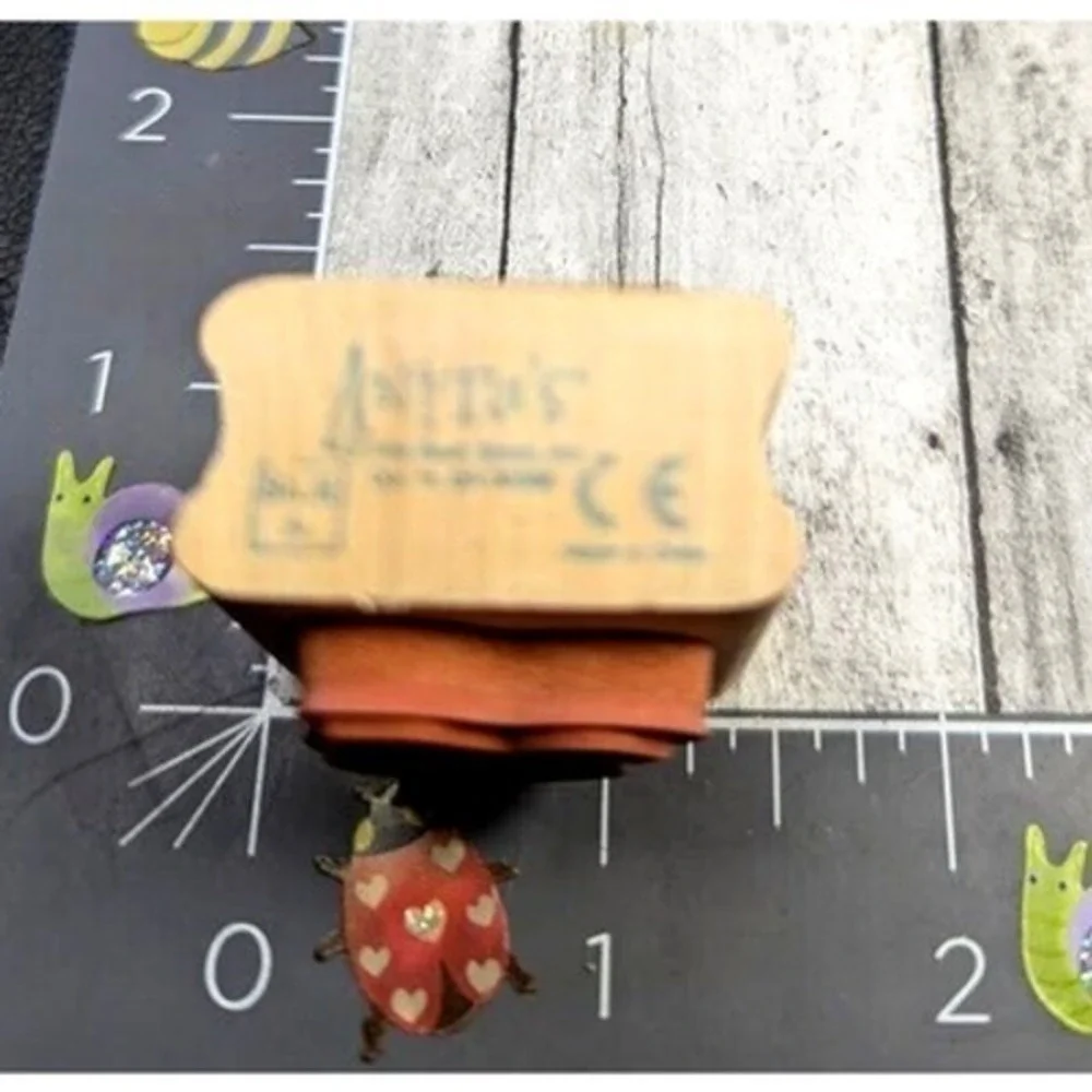 Anita's Small Strawberry Rubber Stamp Wood #A120